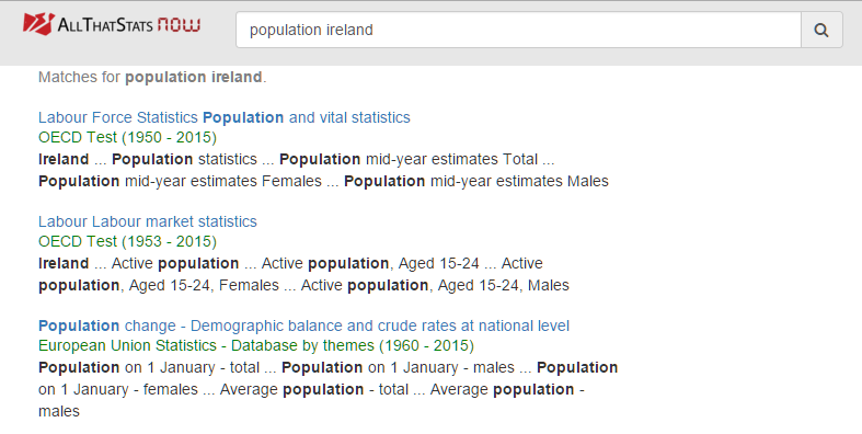 population and vital statistics